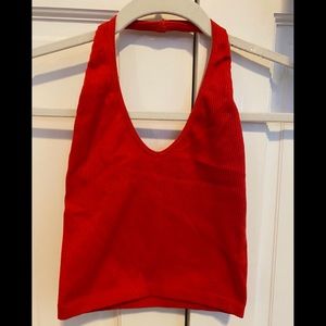 Red Crop Top